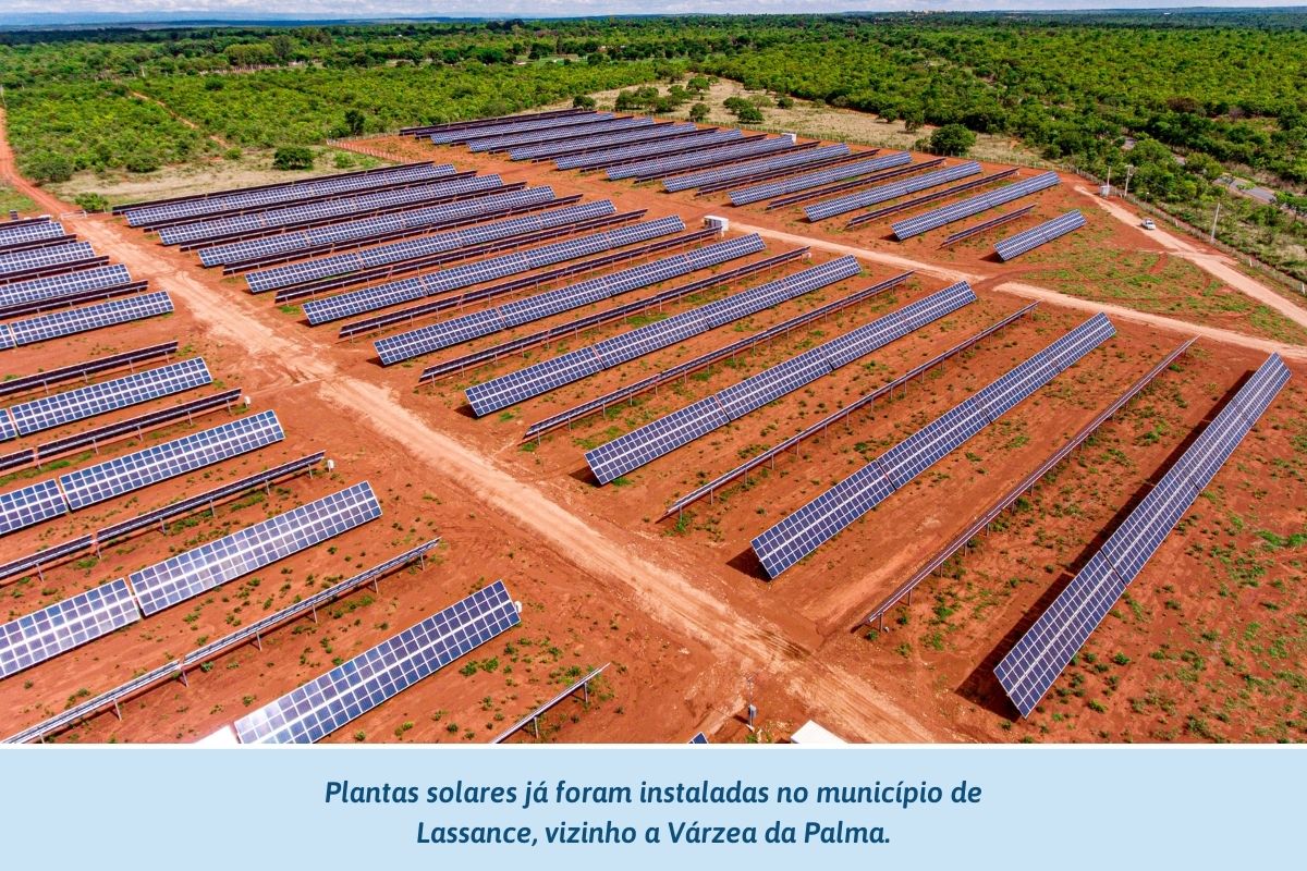 Plantas solares já foram instaladas no município de Lassance, vizinho a Várzea da Palma.