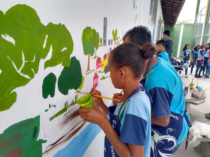 Ao final, a escola recebe o Selo Chuá de ‘Escola Amiga do Meio Ambiente’ 